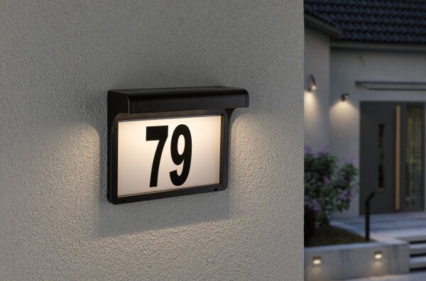 Paulmann 95388 - LED/0,05W IP44 Număr solar cu senzor DAYTON 1,2V