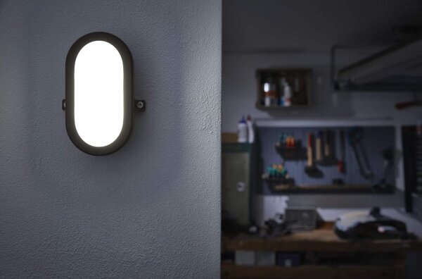 Osram - Aplică LED de exterior BULKHEAD, 11W, 230V, IP54, negru