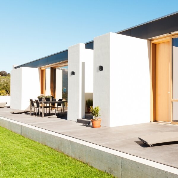 Aplică de exterior OVALIS 1xGU10/35W/230V IP44 neagră