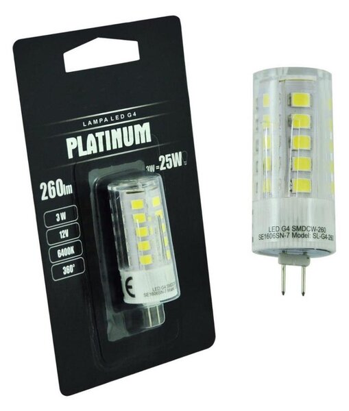 Bec LED G4/3W/12V 6500K