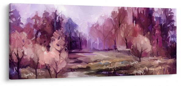 Tablou - Peisaj de toamnă - pictură (120x50 cm)