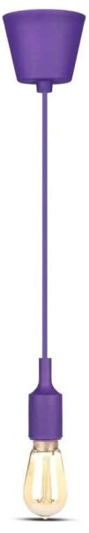 Lustră pe cablu 1xE27/60W/230V purpurie