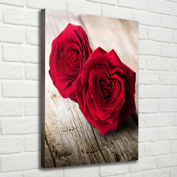 Tablou canvas trandafiri rosii