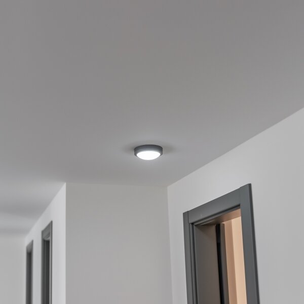 Plafonieră LED de exterior Brilagi LED/13W/230V d. 17 cm IP54 antracit