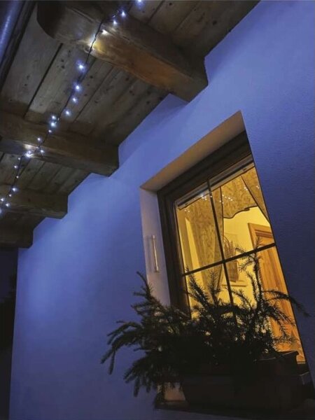 Ghirlandă lumini LED pentru exterior 40xLED/9m IP44, alb rece