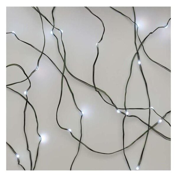 Ghirlandă LED pentru exterior, 75 LED-uri, 12,5 m, IP44, alb rece