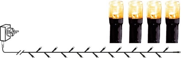Eglo 410822 - Ghirlandă LED de exterior GOLDEN, 80 LED-uri, 10,5 m, IP44, alb cald