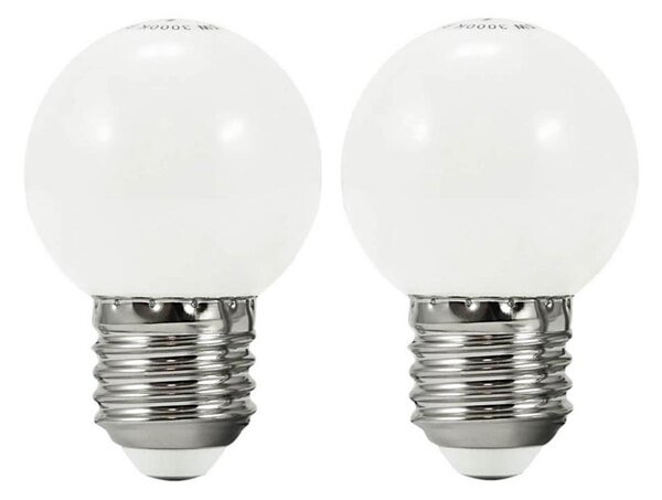 SET 2x bec LED PARTY E27/0,5W/36V alb