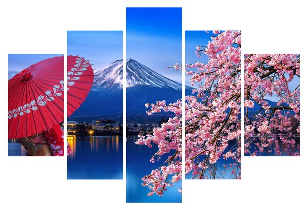 Tablou - cu privire la munte - Japonia (150x105 cm)