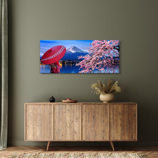 Tablou - cu privire la munte - Japonia (120x50 cm)