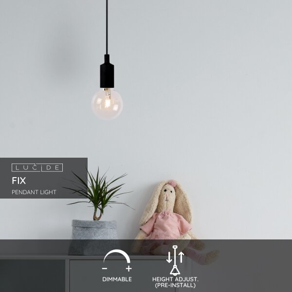 Lustră pe cablu FIX 1xE27/60W/230V Lucide 08408/01/30
