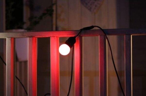 SET 2x bec LED PARTY E27/0,5W/36V roșu
