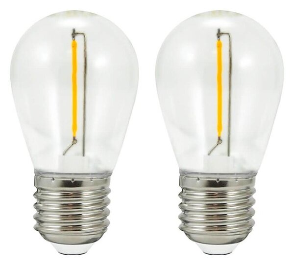 SET 2x bec LED PARTY E27/0,5W/36V 2200K