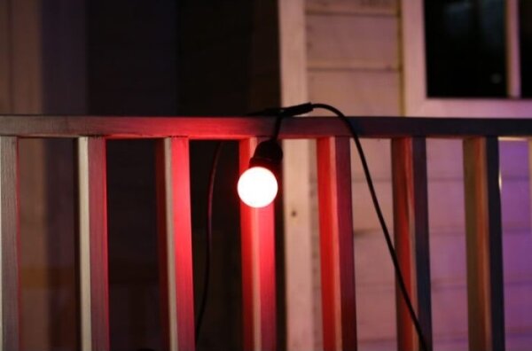 SET 2x bec LED PARTY E27/0,5W/36V roșu