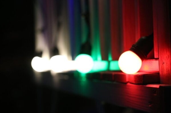 SET 2x bec LED PARTY E27/0,5W/36V verde