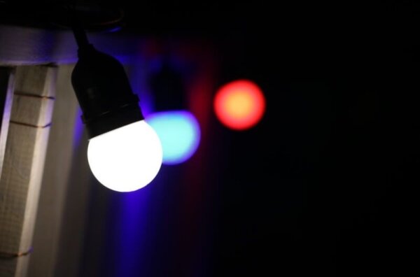 SET 2x bec LED PARTY E27/0,5W/36V albastru