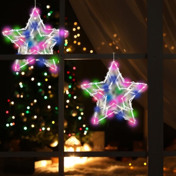 Decorațiune LED pentru fereastră LED/3xAA multicolor