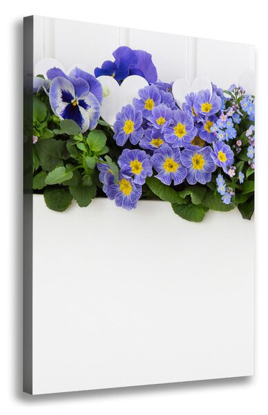 Print pe canvas flori roșii