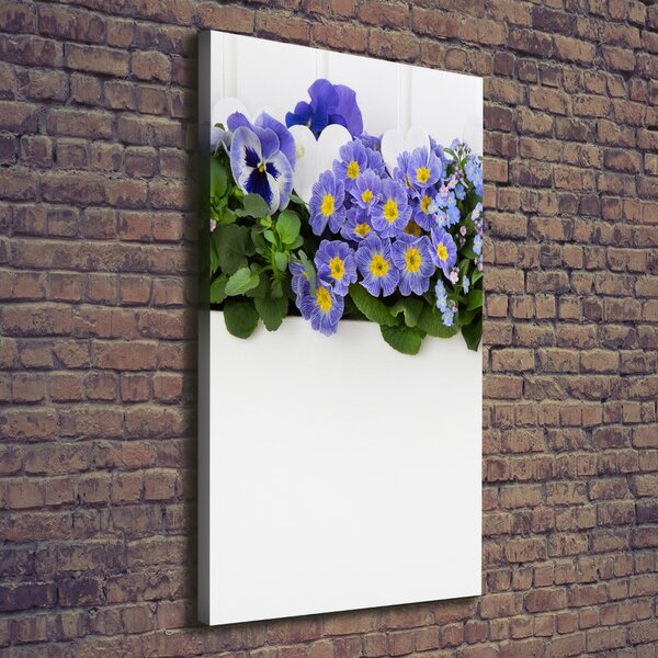 Print pe canvas flori roșii