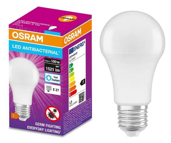 Bec LED antibacterian A60 E27/13W/230V 6500K Osram