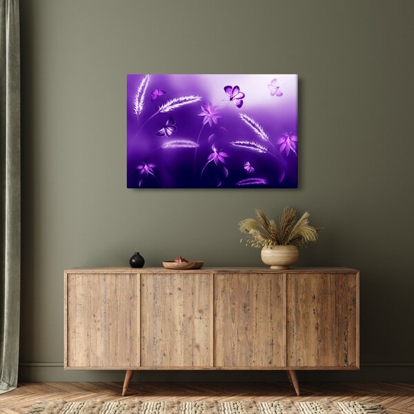 Tablou - Lunca cu fluturi (90x60 cm)