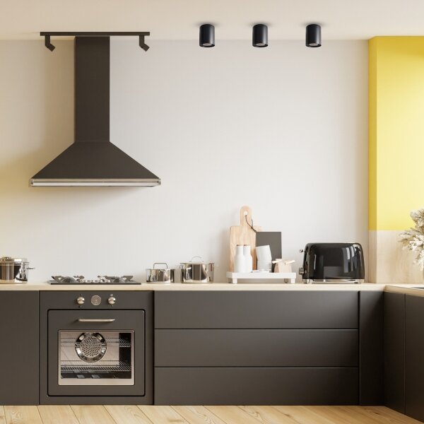 Spot BIMA 1xGU10/25W/230V rotund negru