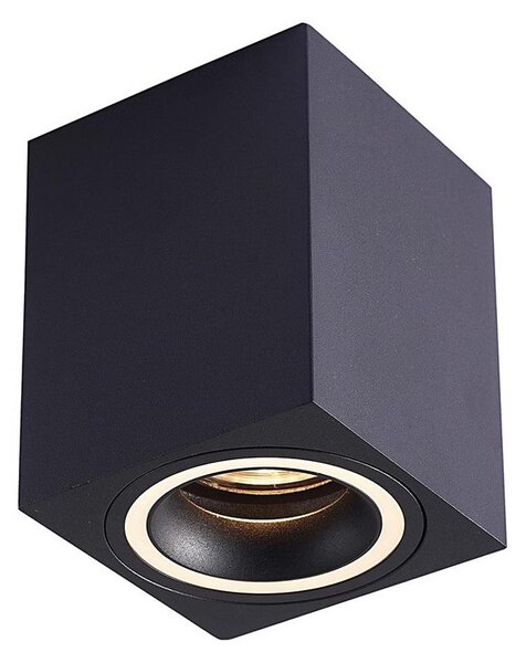 Spot BIMA 1xGU10/25W/230V pătrat negru