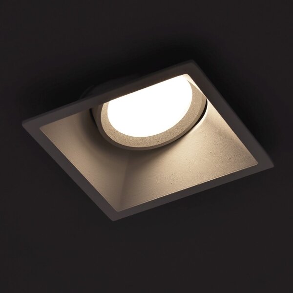 Plafonieră încastrată EYE 1xGU10/25W/230V pătrată albă