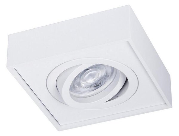 Plafonier NUSA 1xGU5,3/MR16/50W/12V pătrat alb