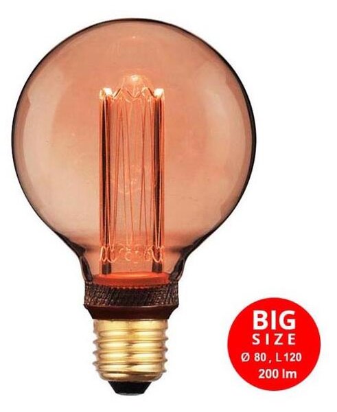 Bec LED DECO VINTAGE G80 E27/4W/230V 1800K