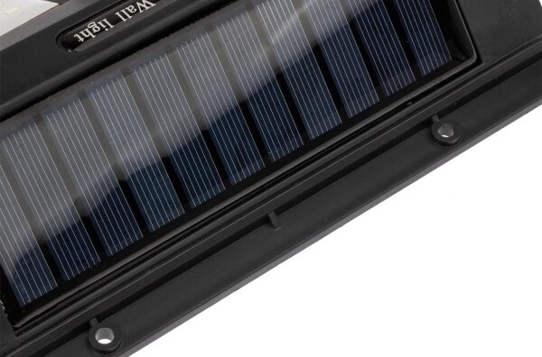 Aplică solară de perete cu LED și senzor, 1,2W/3,7V, 1200 mAh, IP44