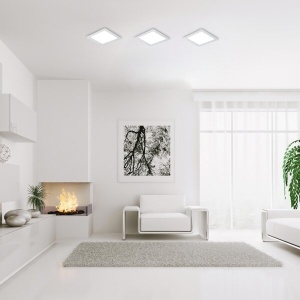 Corp de iluminat LED încastrat Rabalux 71236 SHAUN LED/3W/230V 9x9 cm alb