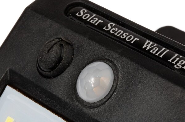 Aplica solară de perete cu senzor LED/0,55W/3,7V 1200 mAh IP65