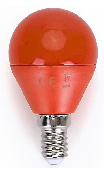 Bec LED G45 E14/4W/230V portocaliu iAigostar