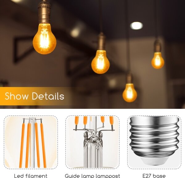 Bec LED A60 E27/4W/230V 2200K Aigostar