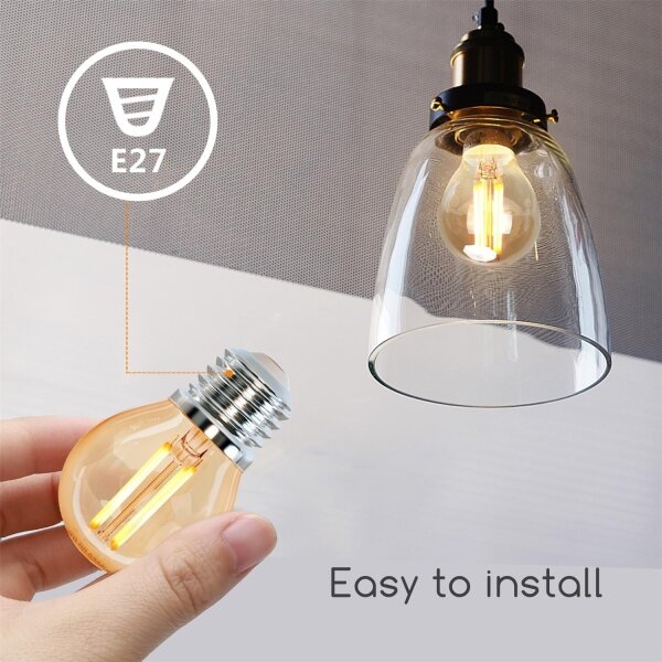 Bec LED G45 E27/6W/230V 2200K Aigostar