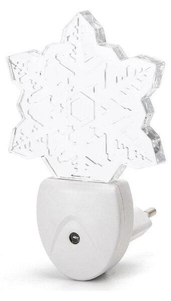 Corp de iluminat LED RGB de veghe cu senzor Aigostar LED/0,5W/230V fulg de zăpadă