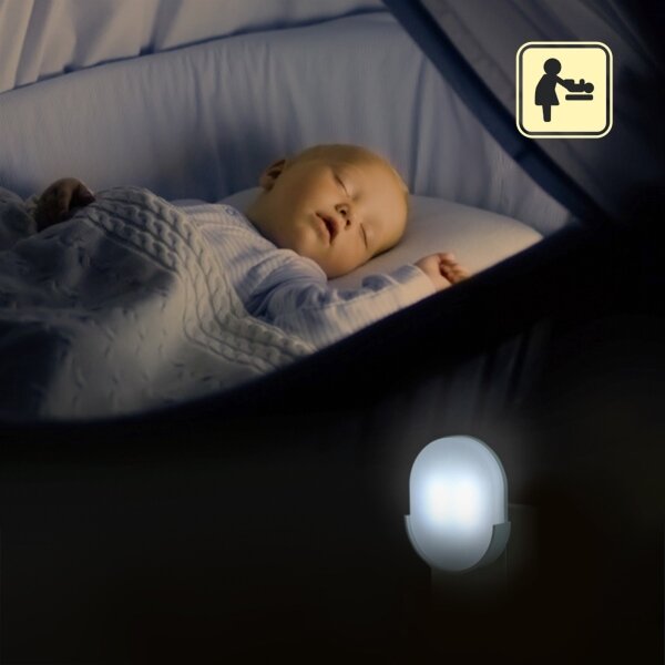 Aigostar - Lumină LED de veghe cu senzor LED/1W/230V oval