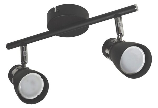Spot DEZ 2xGU10/30W/230V negru