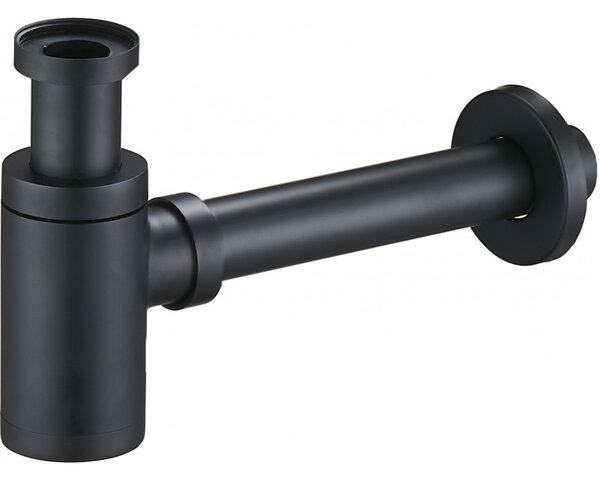 Mexen semisifon pentru chiuvetă rotund, negru - 79950-70