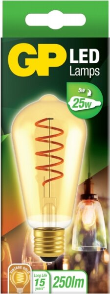Bec LED VINTAGE ST64 E27/5W/230V 2000K GP