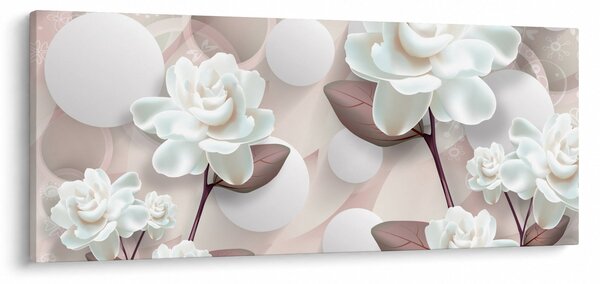 Tablou - Flori de trandafir (120x50 cm)