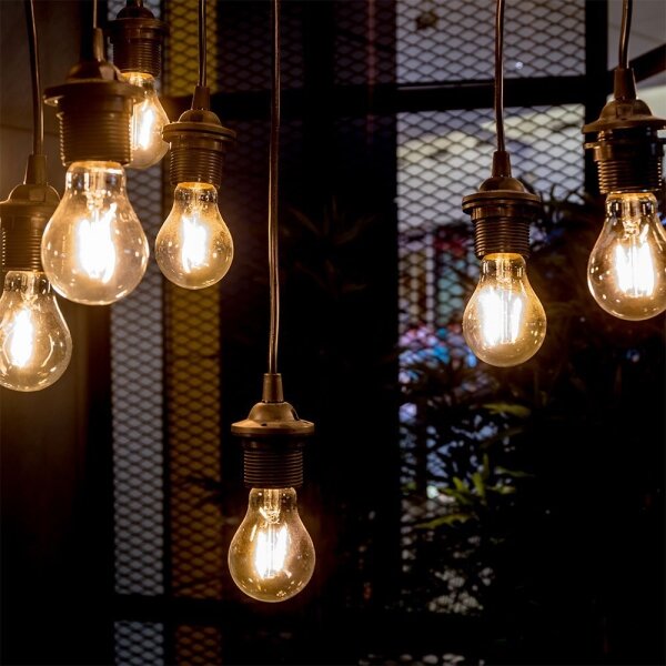 Bec LED FILAMENT AMBER A67 E27/10W/230V 2200K
