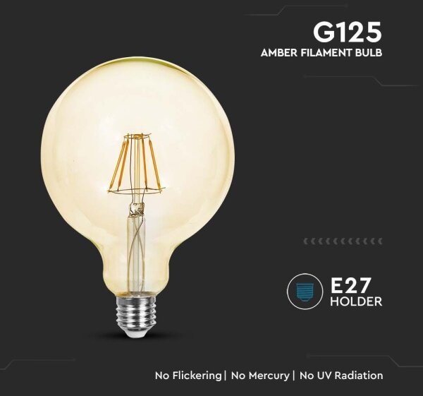 Bec LED FILAMENT G125 E27/12W/230V 2200K