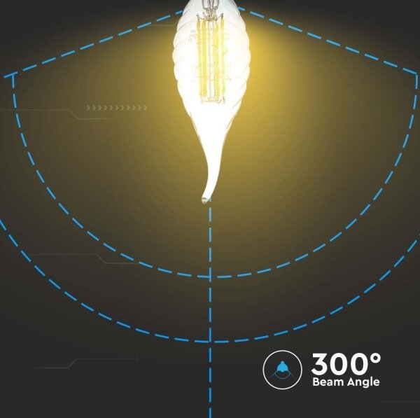 Bec LED FILAMENT E14/4W/230V 3000K