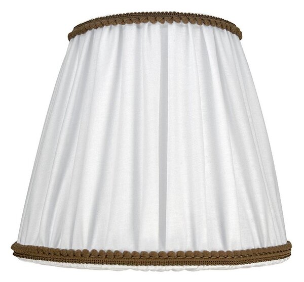 Duolla - Abajur pentru lampă E27, pr. 18,5 cm, alb/maro