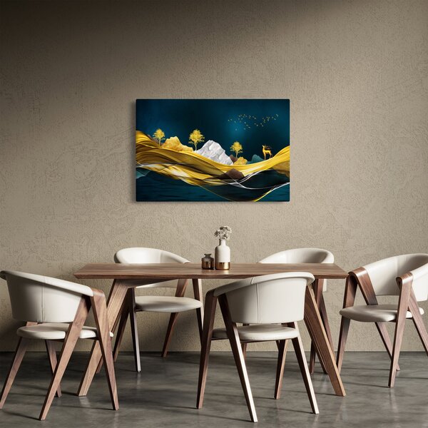 Tablou - Peisaj, cerb (90x60 cm)