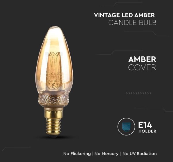 Bec LED FILAMENT E14/2W/230V 1800K Art Edition