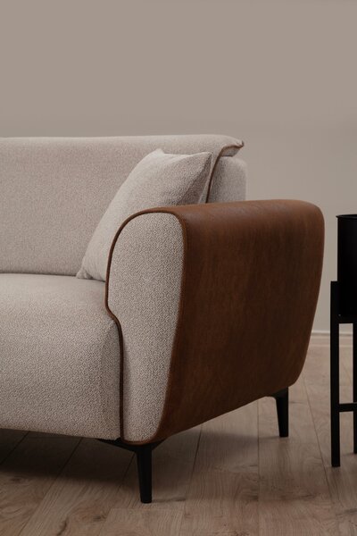 Atelier Del Sofa, Fotoliu Ayaz bej-maro 100/85/85 cm