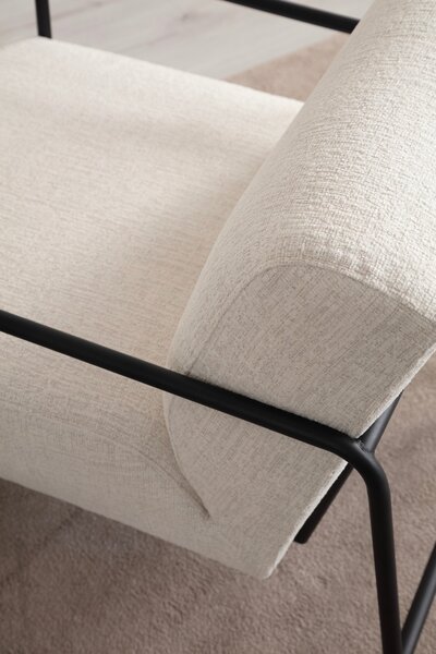 Atelier Del Sofa, Fotoliu Altan alb 70/90/75 cm
